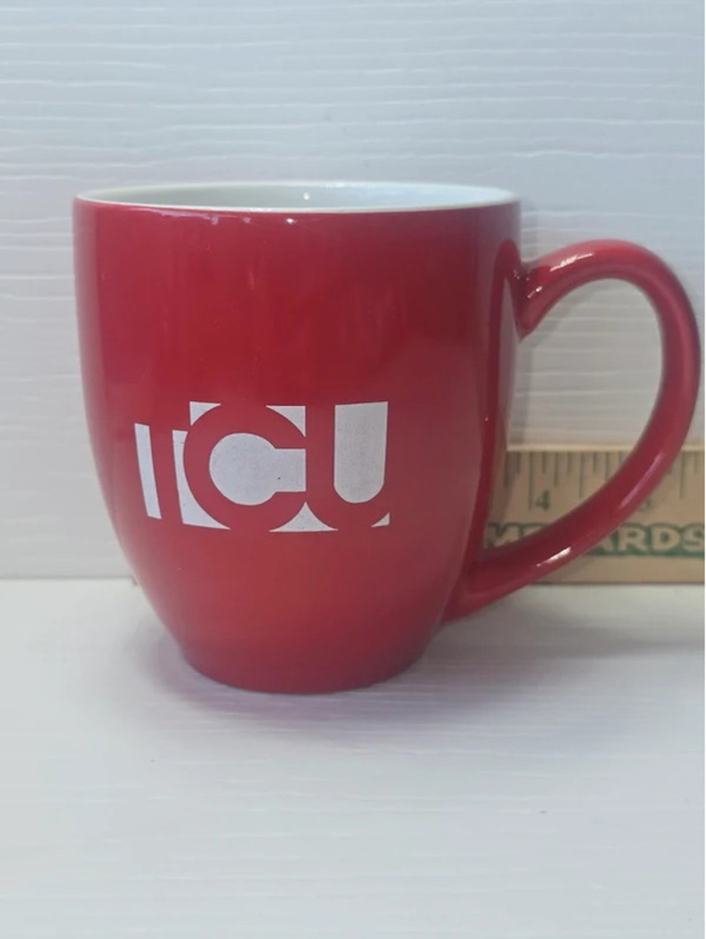 Teachers Credit Union TCU Red Ceramic Coffee Mug M Ware